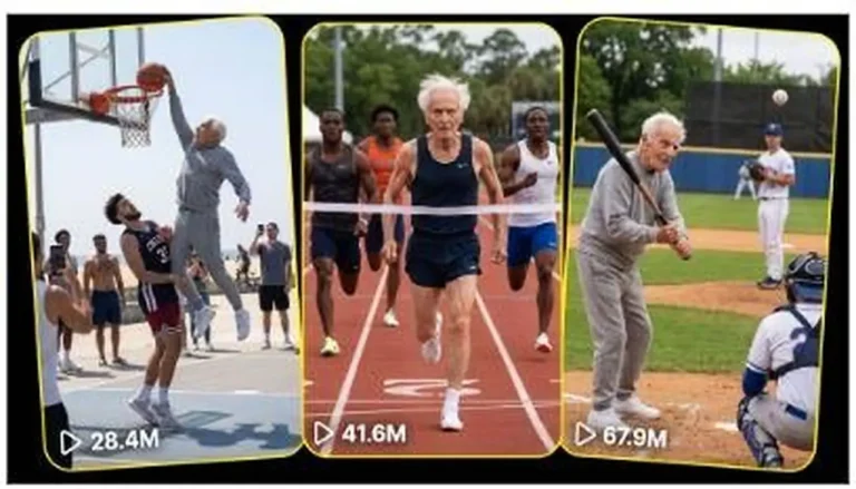 98-Year-Old Sports Legend Viral Video Prompt — 2