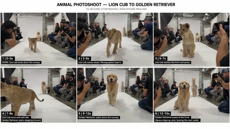 Animal Runway Model Photoshoot Prompt — 2