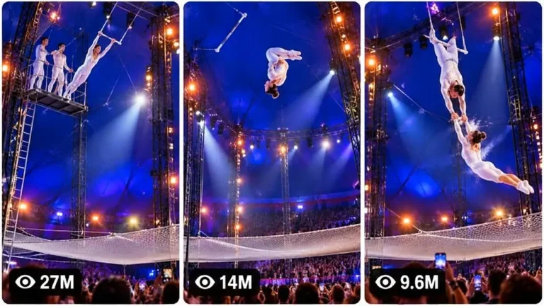 Big Top Aerial Trapeze Circus Spectacle Prompt — 1