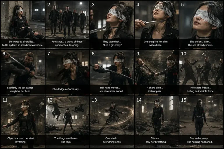 Blindfolded Arcana Martial Arts Fight Prompt — 2