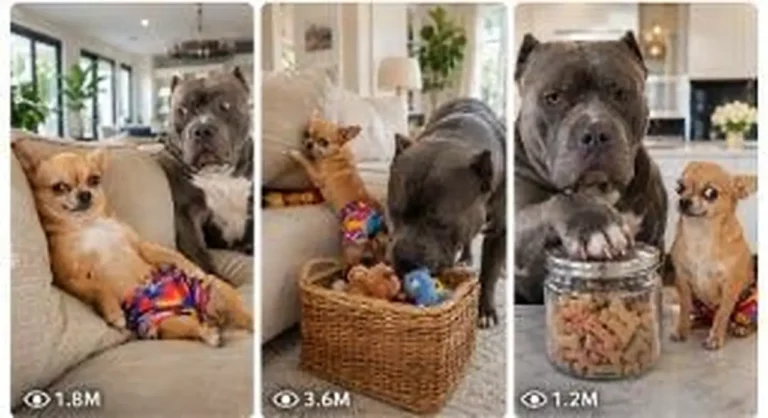 Chihuahua and French Bulldog Physical Comedy Prompt — 2