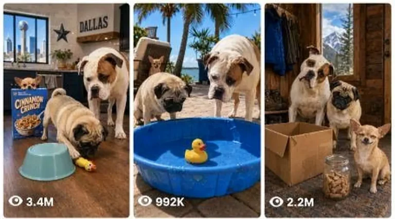 Chihuahua, Pug and American Bulldog Prank Comedy Pack — 2