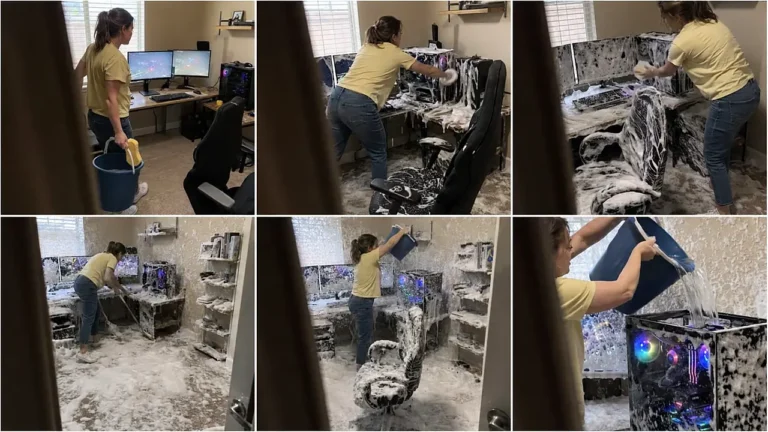 Clueless Mom Tech-Cleaning Disaster Comedy Prompt — 2