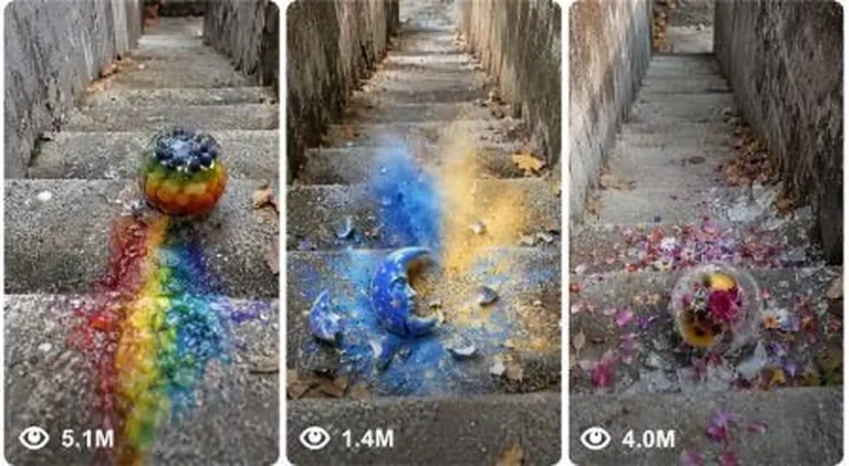 Concrete Staircase Object Destruction ASMR Prompt — 2