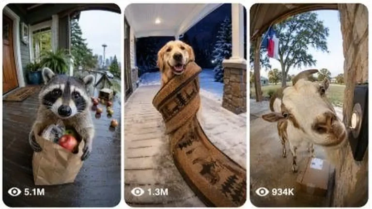 Funny Animal Ring Doorbell Camera Video Prompts — 2