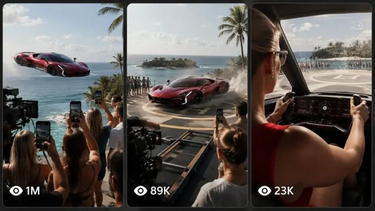 Futuristic Luxury Hypercar Arrival Prompt — 3