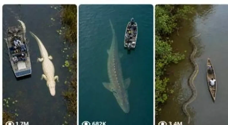Giant Creature Encounter Drone Footage Prompt — 2