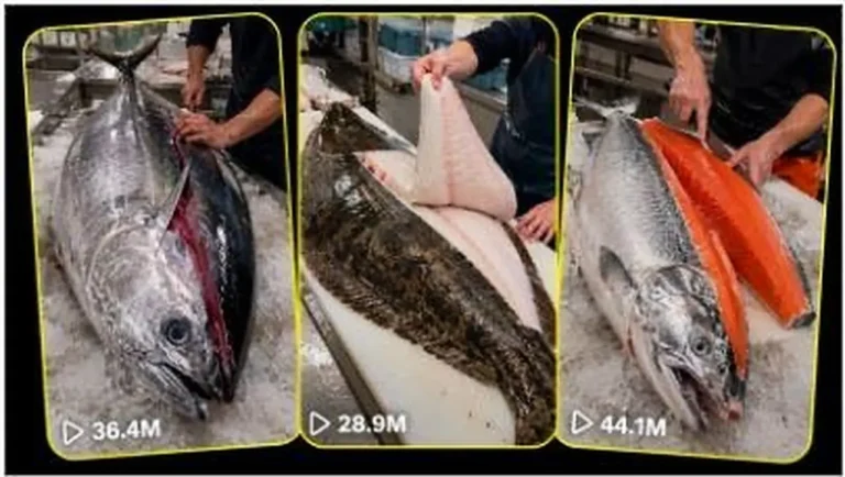 International Whole-Fish Cutting ASMR Prompt — 2