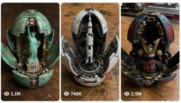 Mechanical Capsule Transformation Toy Video Prompt — 2
