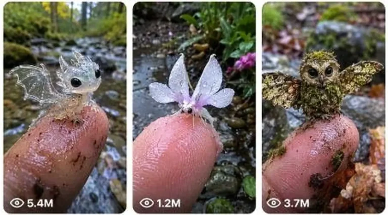 Micro Fantasy Creature Nature Discovery Video Prompt — 1