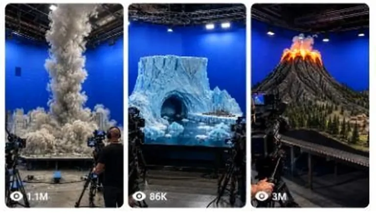 Miniature Movie Set Behind-the-Scenes Prompt — 2