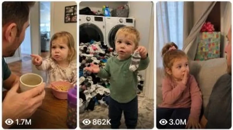 Naughty Toddler Funny Questions to Parents Prompt — 2