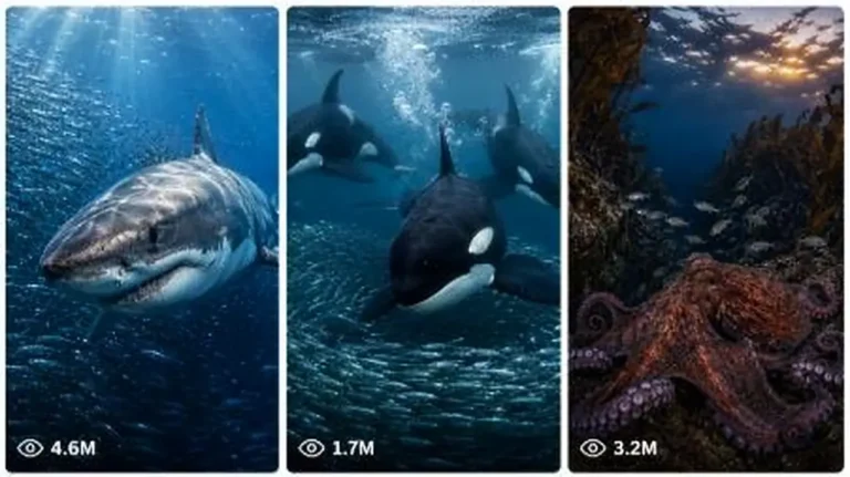 Ocean Predator Showdown Documentary Video Prompt — 1