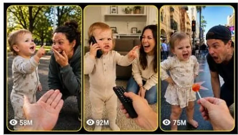 One-Year-Old Baby Family Imitation Comedy Prompt — 2