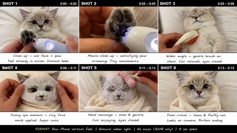 Pet Grooming and Spa ASMR Video Prompt — 3