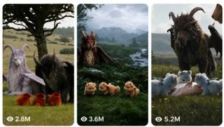 Photoreal Fantasy Creature Family Shorts Prompt — 2
