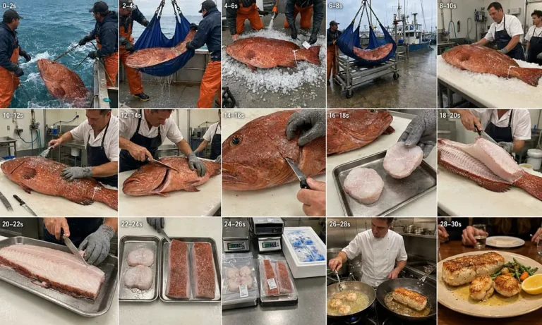 Premium Seafood Ocean-to-Table Timelapse Prompt — 5