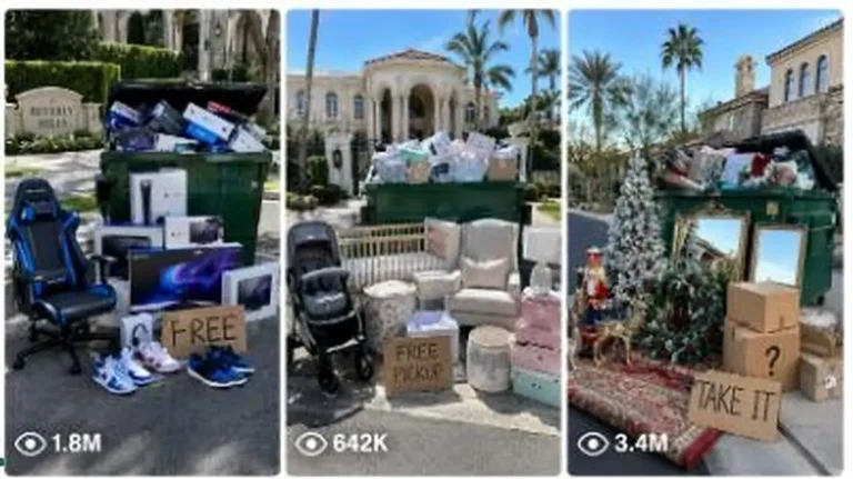 Rich Neighborhood Curbside Treasure Dumpster Find Prompt — 2