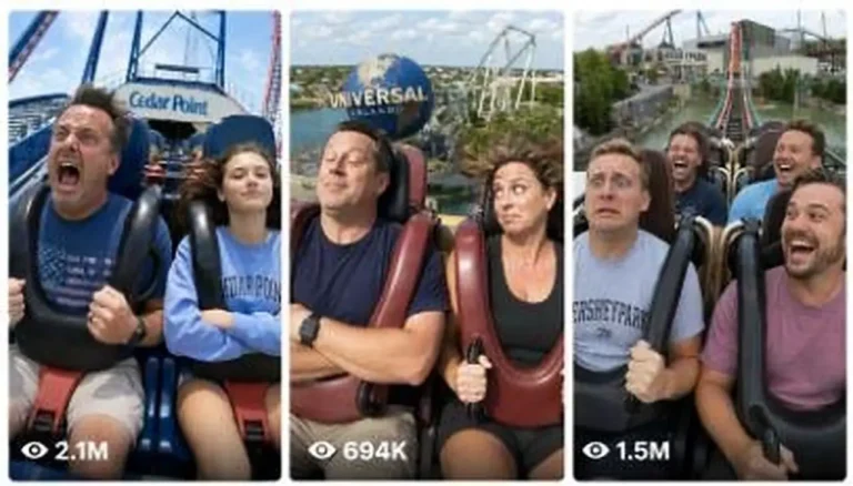 Roller Coaster POV Funny Reaction Video Prompt — 1