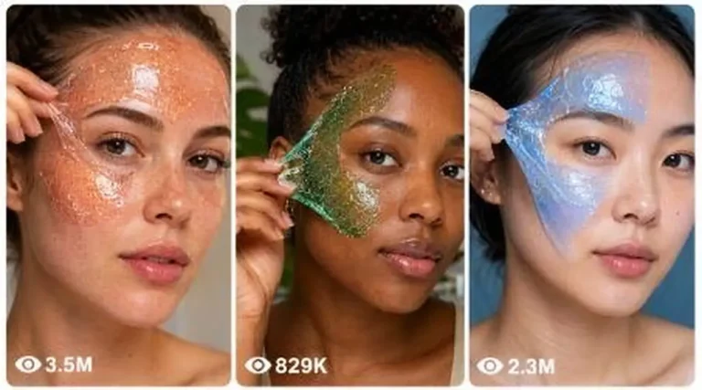 Slime Face ASMR Beauty Close-Up Video Prompt — 2