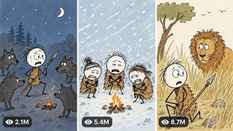 Stickman Ancient Survival Long-Form Explainer Prompt — 2