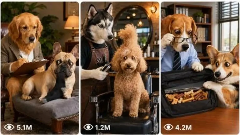 Talking Dog Human-Role Comedy Shorts Prompt — 2