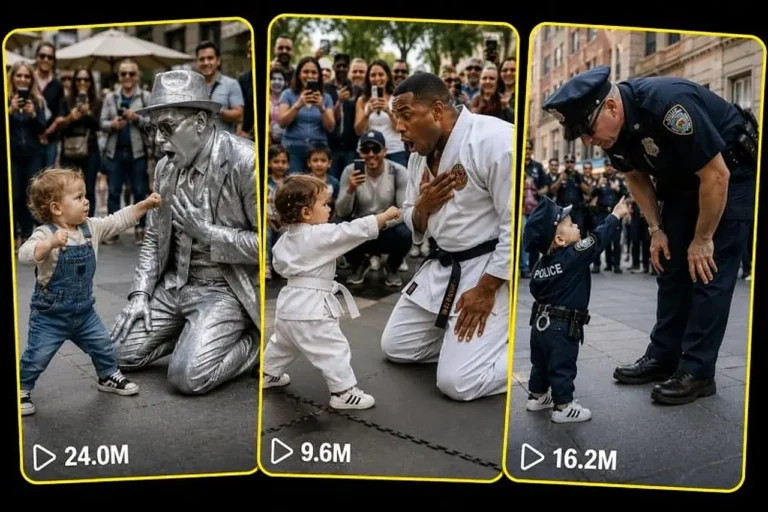 Tiny Toddler Hero vs Giant Performer Prompt — 3