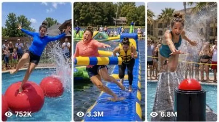 USA Backyard Water Wipeout Challenge Video Prompt — 2