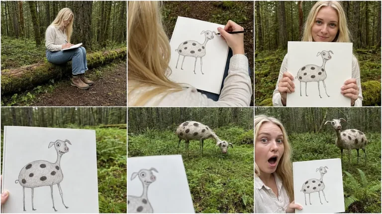 Weird Drawing Becomes a Real Forest Creature Prompt — 2